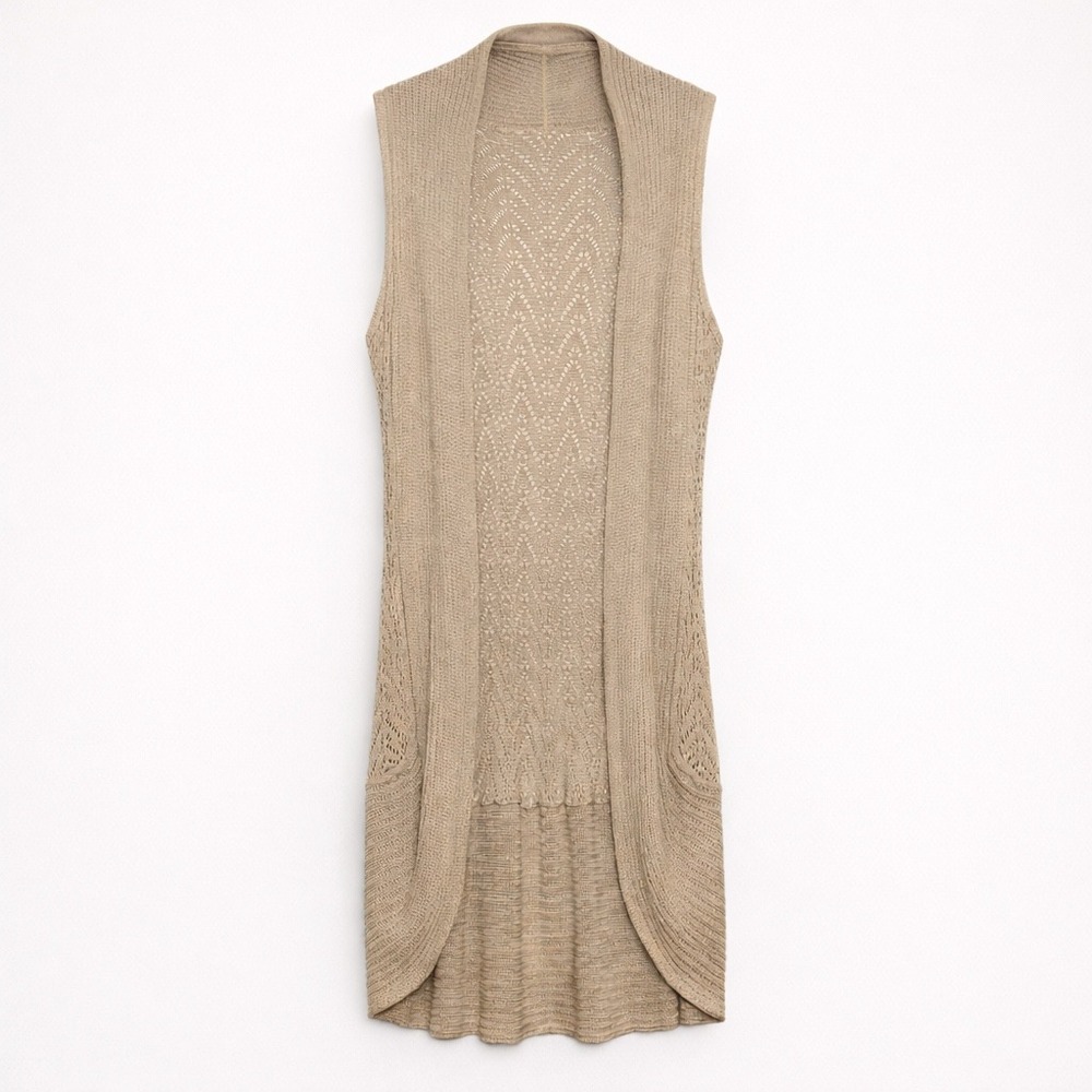 Lane BryantSleeveless Open Knit Duster Vest – Size 3X (Runs Small)